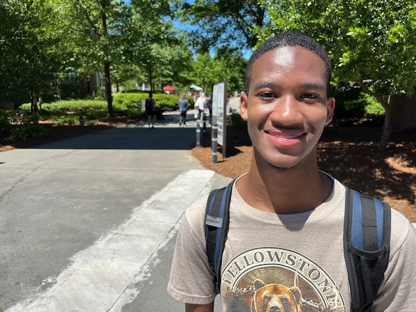 Jordan Roberts, a University of Georgia biology major, said he just wants war in Gaza to stop, as campus protests erupt around the U.S. Matt Kempner / AJC