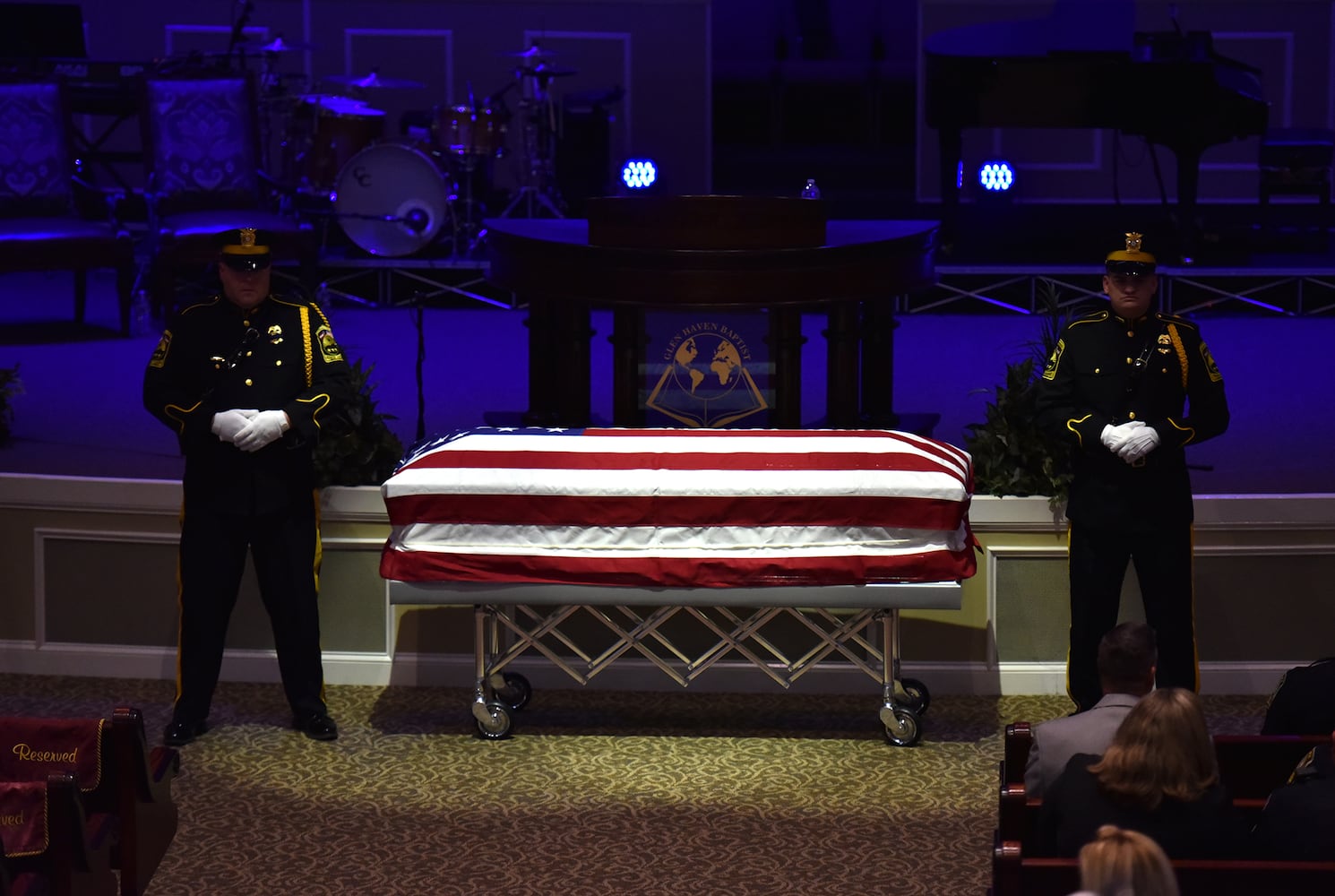 Photos: The funeral for Henry officer Michael Smith