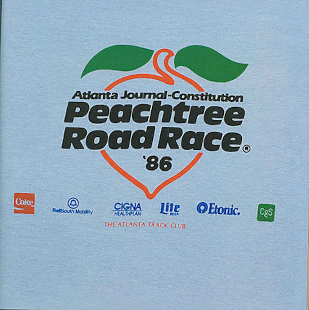 Peachtree Road Race: 1980s T-shirts