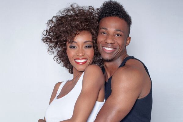 FOR TV- WHITNEY AND BOBBY- Yaya DaCosta (Whitney) and Arlen Escarpeta (Bobby) (Credit: Jack Zeman/Lifetime 2014) FOR TV- WHITNEY AND BOBBY- Yaya DaCosta (Whitney) and Arlen Escarpeta (Bobby) (Credit: Jack Zeman/Lifetime 2014)