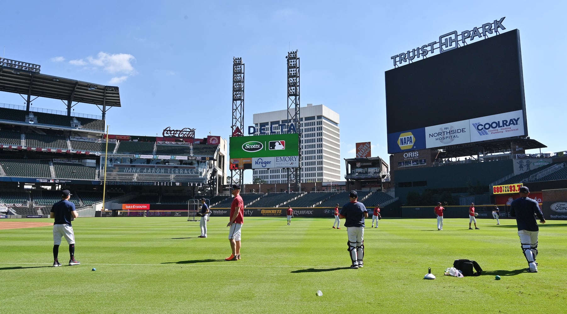 Braves Worksout ahead of NLCS