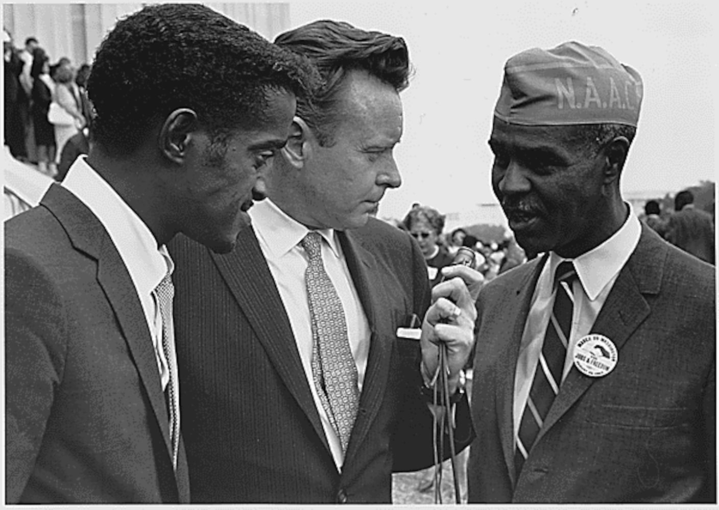 Sammy Davis Jr. and Roy Wilkins