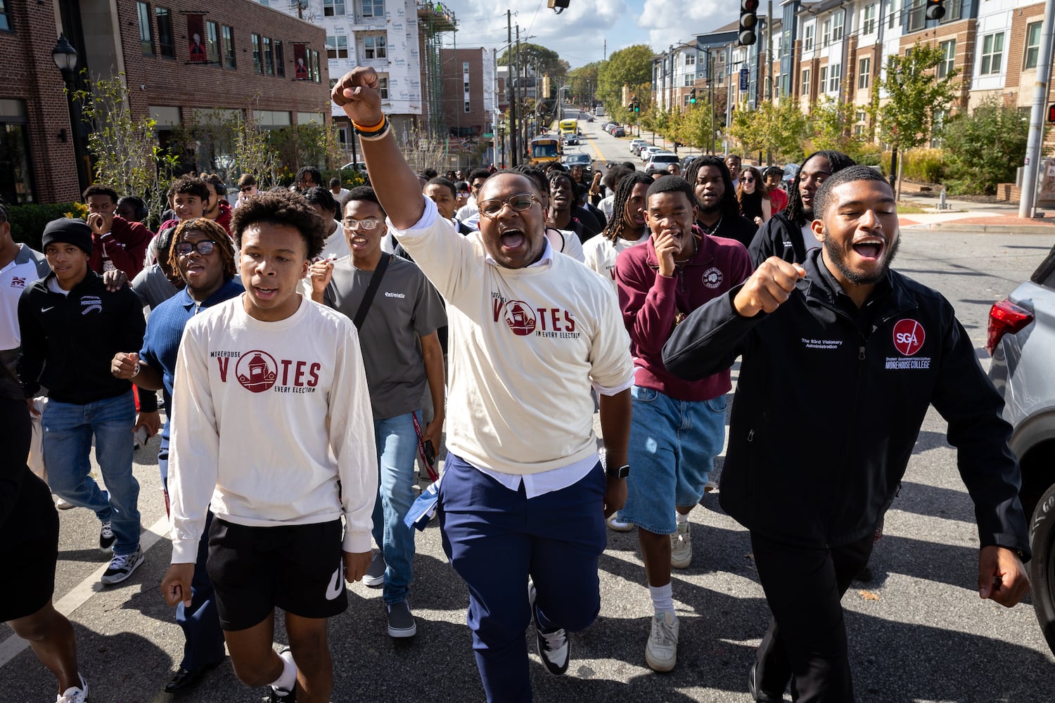 morehouse march to polls
