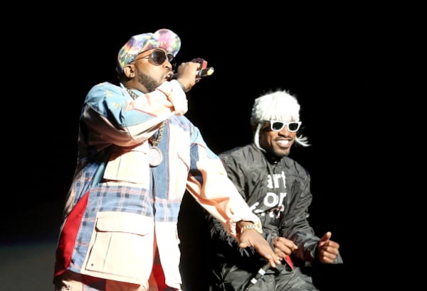 NEW YORK, NY - JUNE 06:  Rappers Big Boi (L) and Andre 3000 of OutKast perform during the 2014 Governors Ball Music Festival at Randall's Island on June 6, 2014 in New York City.  (Photo by Paul Zimmerman/Getty Images)