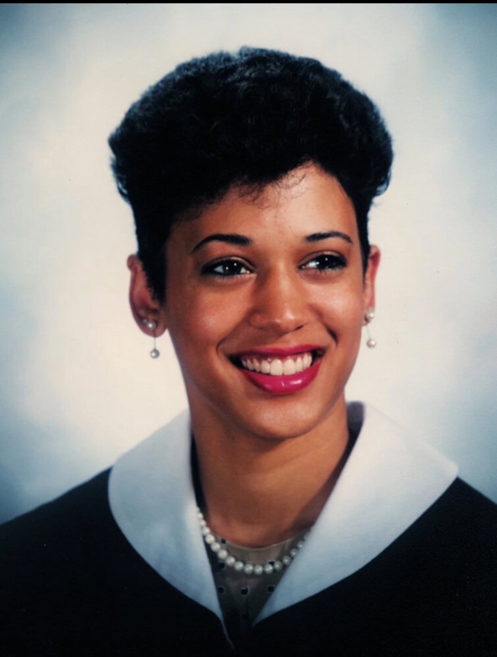 Kamala Harris as a graduating senior at Howard University in 1986