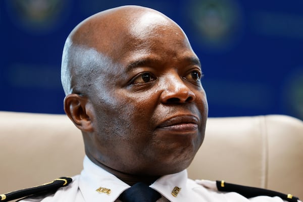 Atlanta Police Department Chief Rodney Bryant in Atlanta on Thursday, May 26, 2022. (Natrice Miller / natrice.miller@ajc.com)