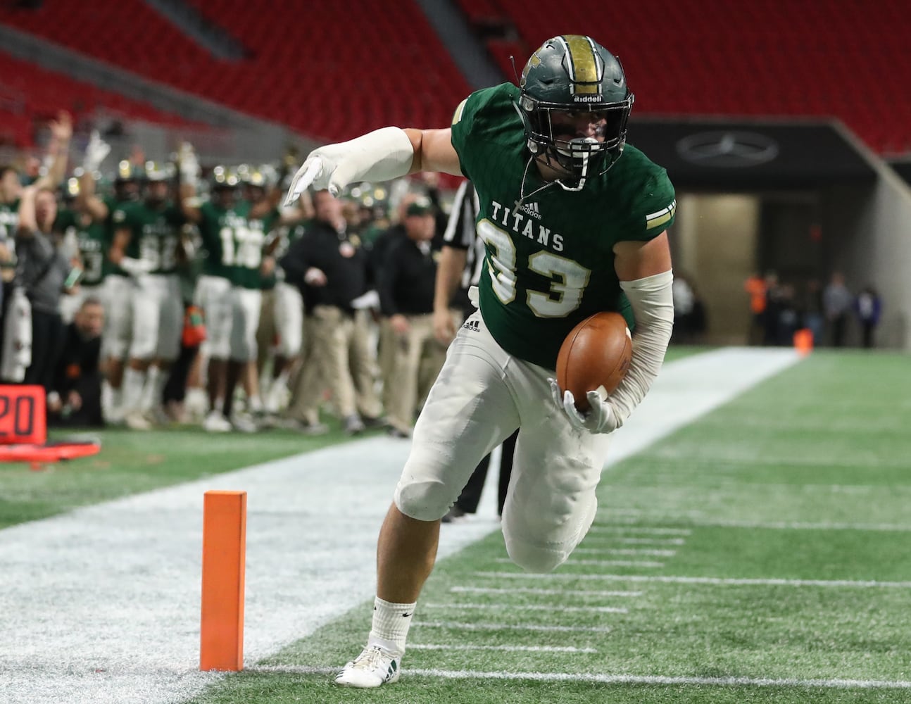 Photos: Day 2 of HS state title games at Mercedes-Benz Stadium