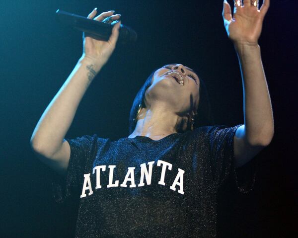 Jessie J shows some ATL pride. Photo: Robb D. Cohen/RobbsPhotos.com.