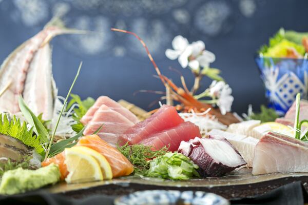 Sashimi platter at Nakato. 