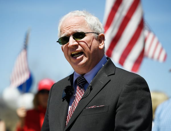 John Eastman, then the University of Colorado Boulder’s visiting scholar of conservative thought and policy, speaks in April 2021.  (Andy Cross/The Denver Post/TNS)