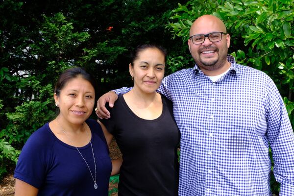 Latino Association for Parents of Public Schools board members, from left, president Karla Cuyan, vice president Angelica Martinez, and Ricardo Miguel Martinez have been working to give Latino parents a voice in Atlanta schools and in Atlanta Public Schools decisions. VANESSA McCRAY/VANESSA.MCCRAY@AJC.COM