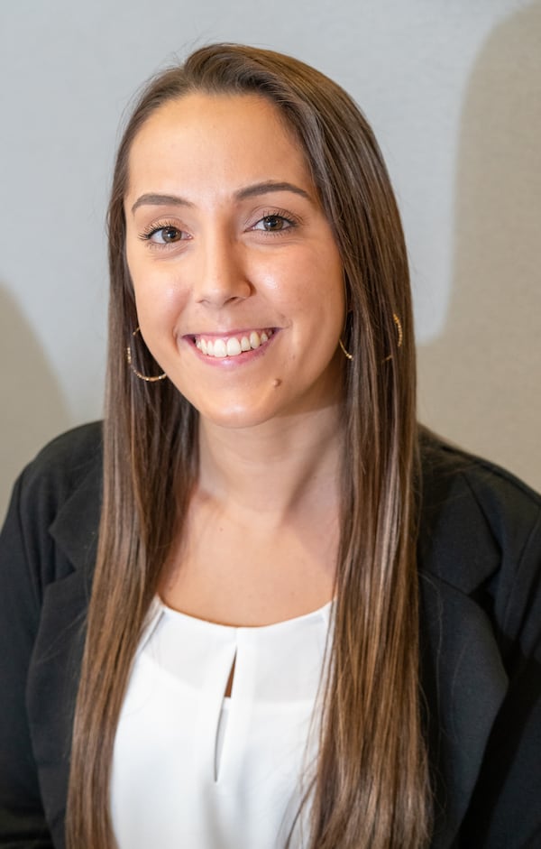 Portrait of Kaetlyn Porter at the Supreme Lending Southeast Region offices in Alpharetta. Porter has worked at Supreme since December. For the AJC Top Workplace midsize story. PHIL SKINNER FOR THE ATLANTA JOURNAL-CONSTITUTION.