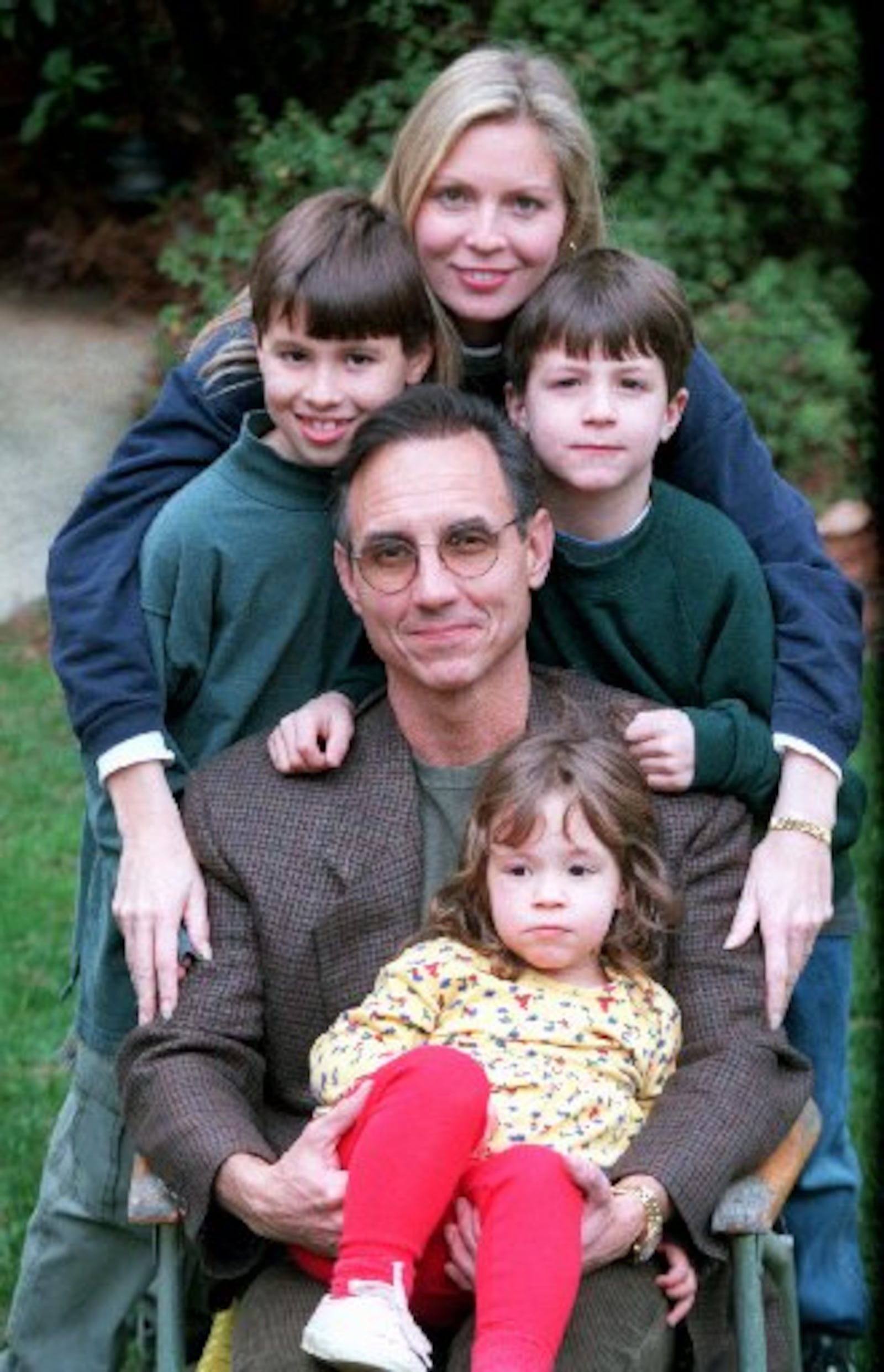 Longtime Atlanta deejay Gary McKee with his family from 1996. left to right with ages at the time: Case McKee, 8, wife Anita McKee, Parker McKee, 6, and his daughter, Cassidy McKee , 2 1/2. (AJC Staff Photo/Eric Williams)