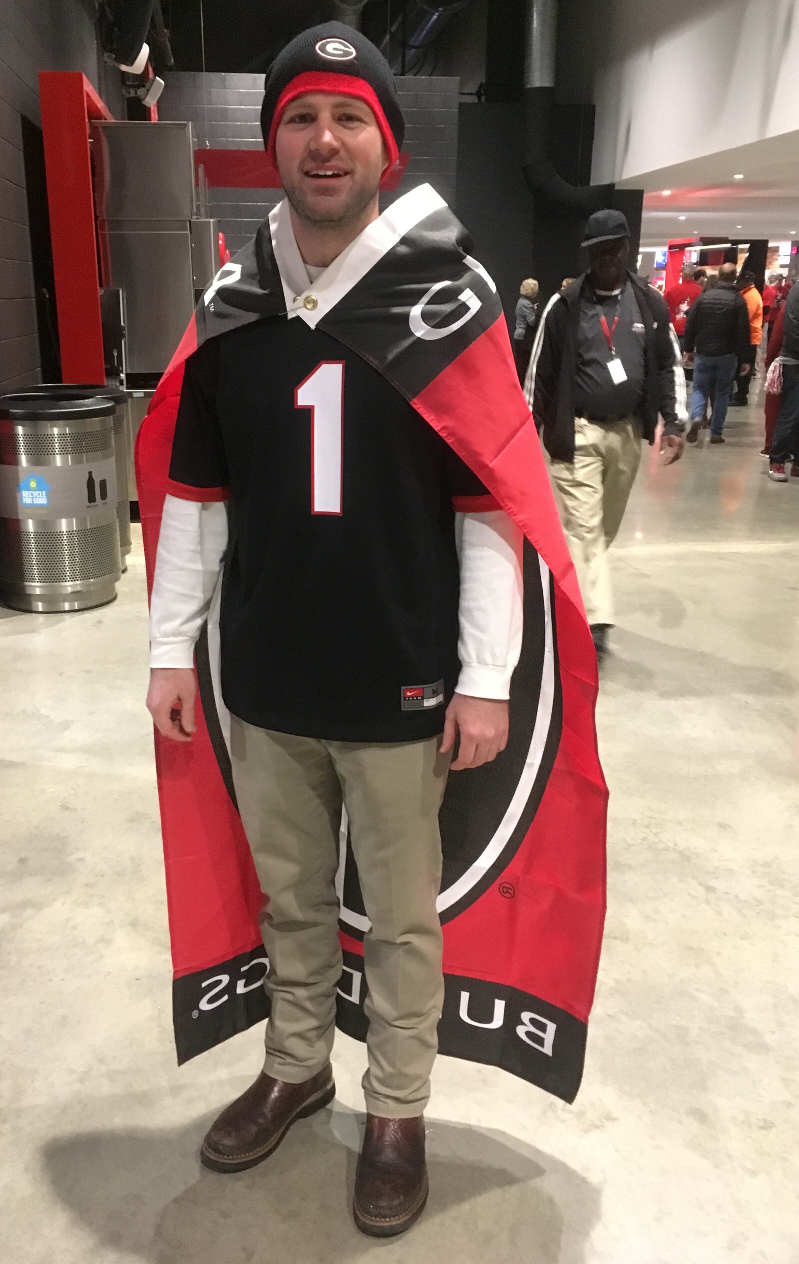  Jared Sammons has waited all his life to see Georgia go all the way. Photo: Jennifer Brett