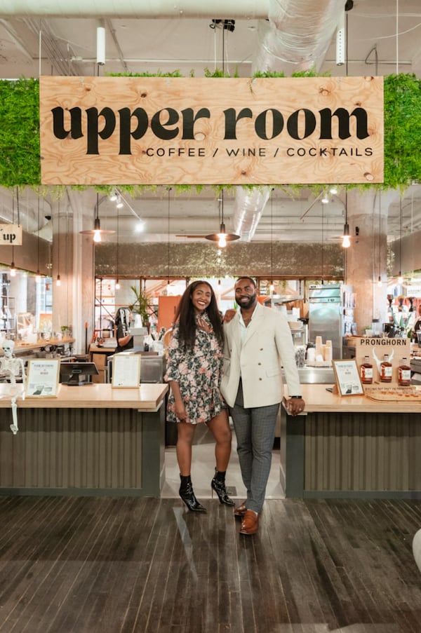 Kelsey Maynor (left) and Shakirah DeMesier are the entrepreneurs behind the Upper Room at Ponce City Market. / Courtesy of Jamestown