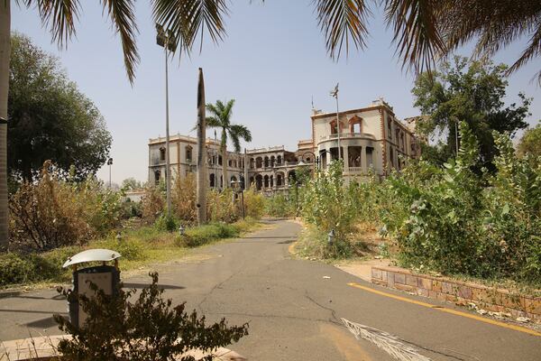 The Republican Palace in Khartoum, Sudan, is seen after it was taken over by Sudan's army Friday, March 21, 2025. (AP Photo)