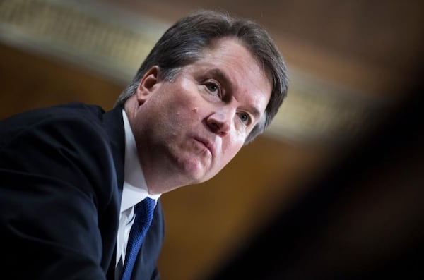 Judge Brett Kavanaugh testifies during the Senate Judiciary Committee hearing on his nomination be an associate justice of the Supreme Court of the United States, focusing on allegations of sexual assault by Kavanaugh against Christine Blasey Ford in the early 1980s.