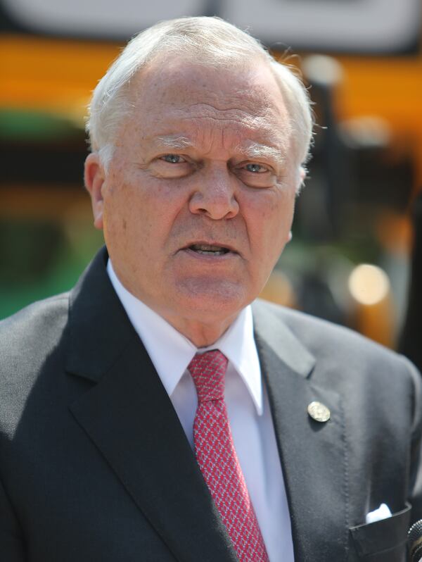 September 18, 2014 Atlanta: Gov. Nathan Deal speaks at a press conference Thursday afternoon where he announced his plan to expand the Strategic Industries Workforce Development Grant, which pays full technical school tuition through HOPE. BEN GRAY / BGRAY@AJC.COM Gov. Nathan Deal