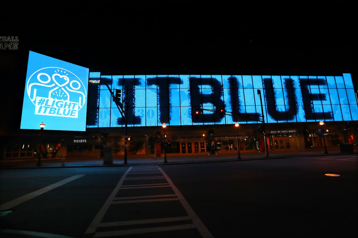 Photos: Atlanta ‘Lights It Blue’ for dedication of essential workers