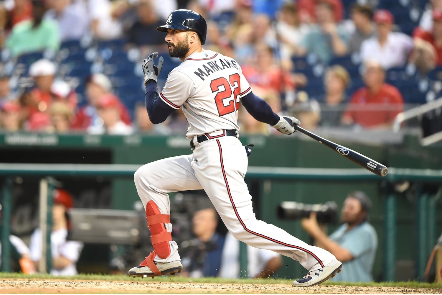 Photos: Culberson injured in Braves’ win over Nationals