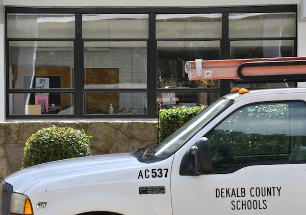 The Exterior of Laurel Ridge Elementary School in Decatur on July 1, 2021. A materials delay is holding up DeKalb County School District's project to replace all 93 windows at the school. Testing done in 2020 on paint around the windows came back positive for lead. (Hyosub Shin / Hyosub.Shin@ajc.com)