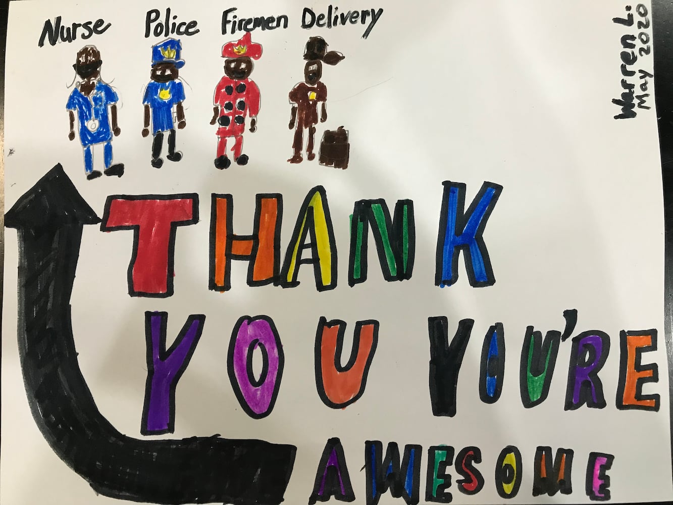 Art from the Heart: Kids thank front-line workers