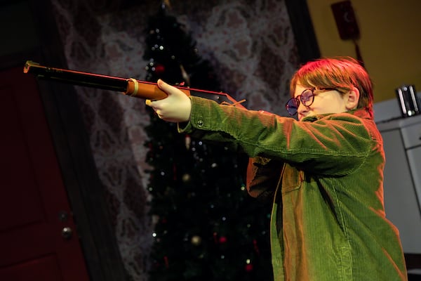 Max Walls in Theatrical Outfit’s 2023 production of "A Christmas Story.” Courtesy of Casey Gardner Ford