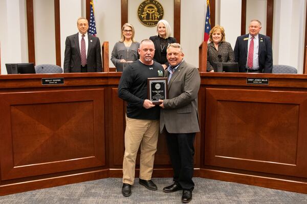 Forsyth County Parks & Recreation  Athletic Manager Wayne Maddox received the received the Georgia Recreation and Park Association  Roy A. Hammond Leadership Award. Maddox was recognized for his contributions of inspiration, leadership and
mentorship to others.