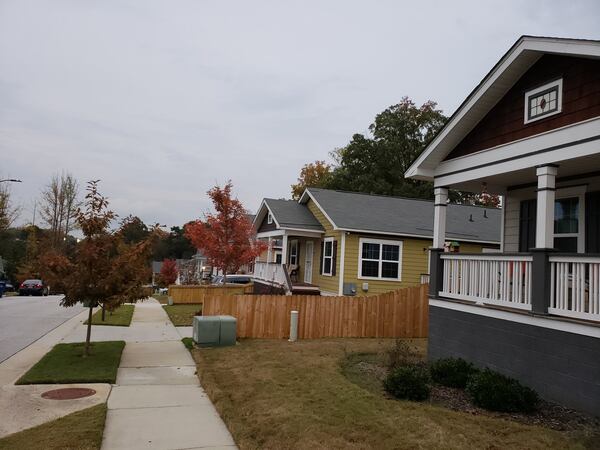 The Atlanta affiliate of Habitat for Humanity has built entire subdivisions for new homeowners before, including Verbena Place (shown here) in the city’s northwest. Now, the nonprofit is preparing for its largest subdivision, a more than 100-home development called Browns Mill Village on the city’s southside. MATT KEMPNER / AJC