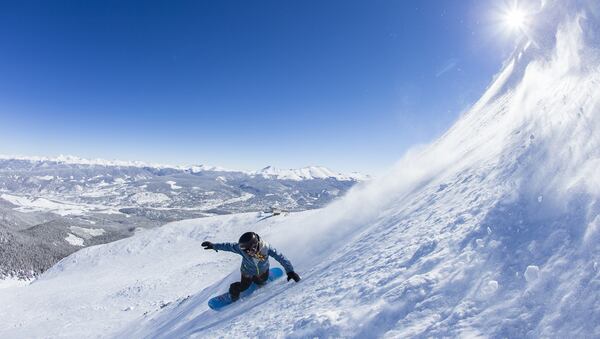 A skier goes down Peak 6 at the Breckenridge Ski Resort in Breckenridge, Colo. (Courtesy Breckenridge Ski Resort)