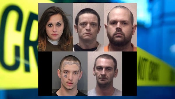 Top row, from left: Aubrie Brown, Kyle Conley, William Tyree. Bottom row: Justin Ramsey, Spencer Wix. 