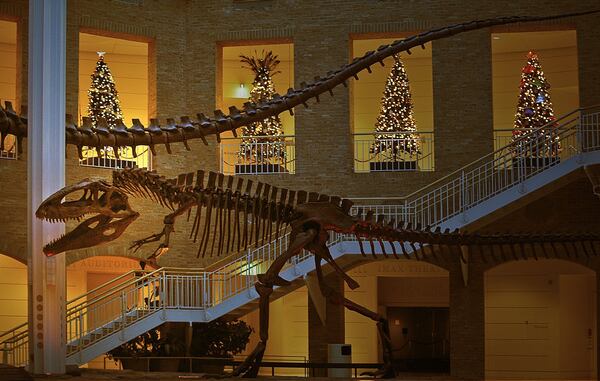 The halls of Fernbank Museum of Natural History get decked for the holidays and its exhibit “Winter Wonderland: Celebrations & Traditions Around the World.” CONTRIBUTED BY FERNBANK MUSEUM OF NATURAL HISTORY