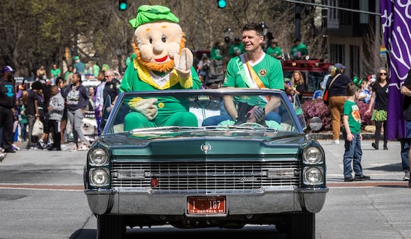 Atlanta's St. Patrick's Day parade will begin on Peachtree Street at 15th Street by the Woodruff Arts Center and will wind down Peachtree before ending at 5th Street.