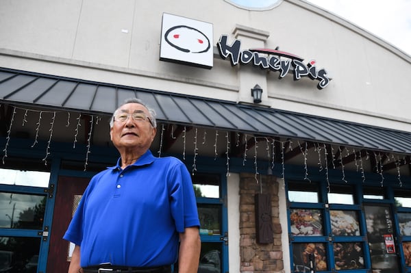 Standing outside his Korean barbecue restaurant Honey Pig, Keun Soo Lee says fears of anti-Asian violence as a restaurant owner have intensified since the spa shootings in March (Anjali Huynh/anjali.huynh@ajc.com).