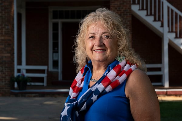 In the debate, Martha Ramsey, 73, of Maysville, said she wants to see what she expects: For former President Donald Trump "to be in charge of the debate." Ben Gray for The Atlanta Journal-Constitution