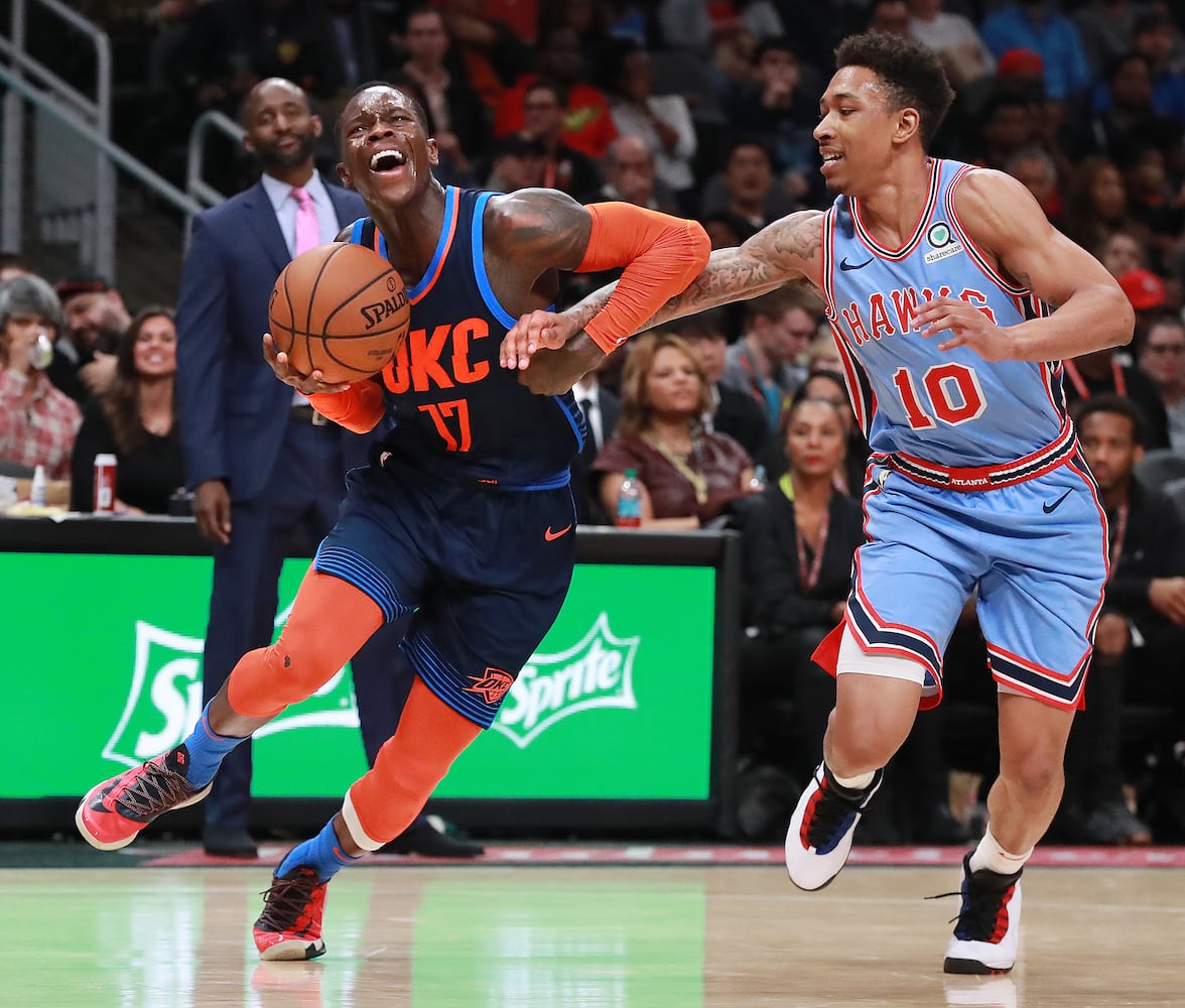 Photos: Hawks handle Dennis Schroder, Thunder