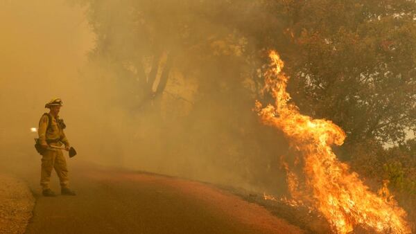 A woman died in her husbands arms in a wildfire in Santa Rosa, California.