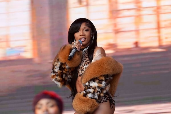 GloRilla came dressed to impress in cheetah print fur and a matching two-piece to perform at the P&G stage at One Musicfest.