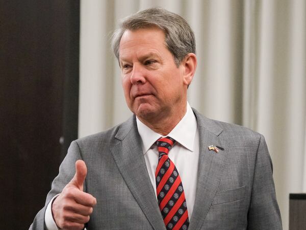 Gov. Brian Kemp endorsed former President Donald Trump on Tuesday.