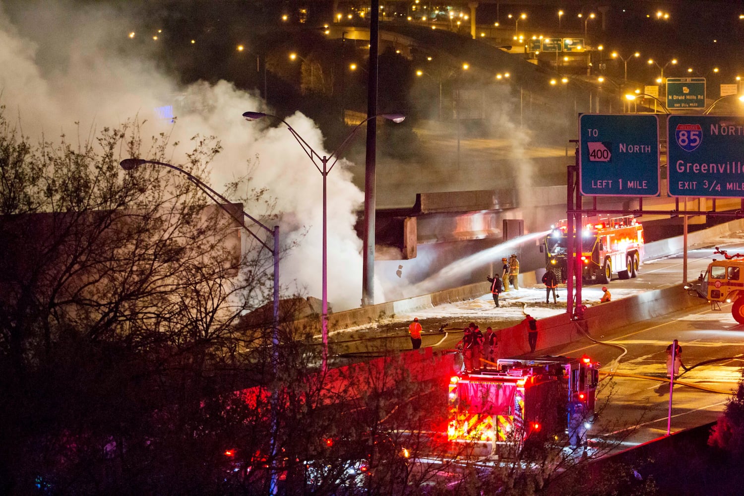 I-85 fire and bridge collapse