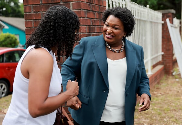 Democratic gubernatorial candidate Stacey Abrams said she does not dismiss "the very real religious and moral concerns that some may have" about abortion, but she sees a need to "contextualize them." She said: "The law is not an instrument of our religion. And when it comes to abortion care, this is a medical issue. And when we frame it as a medical decision, when we talk about the fact that women’s lives are in danger in Georgia, that Black women in particular face extreme danger under this law and under this governor, I have seen resounding responses particularly from communities that would be considered anti-abortion. And they’re not.” (Joe Raedle/Getty Images/TNS)