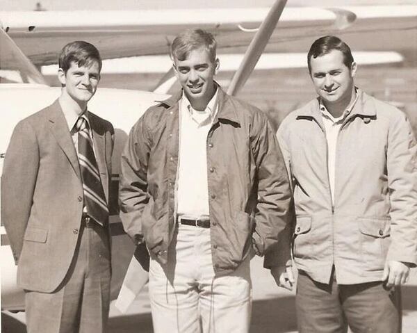 Former Rome City Manager John Bennett, Floyd County Commissioner Wright Bagby and former Rome Seed and Feed owner Robert Payne when they were officials with the Rome Jaycees around 1972 at the Richard B. Russell Airport. (Photo provided by Rome Seed and Feed)