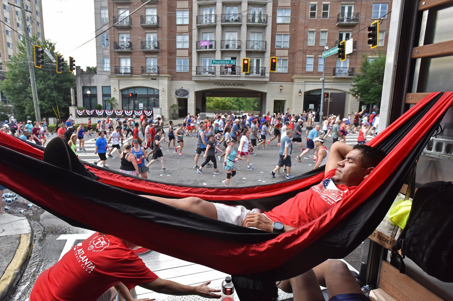 PHOTOS: Scenes at 2019 AJC Peachtree Road Race