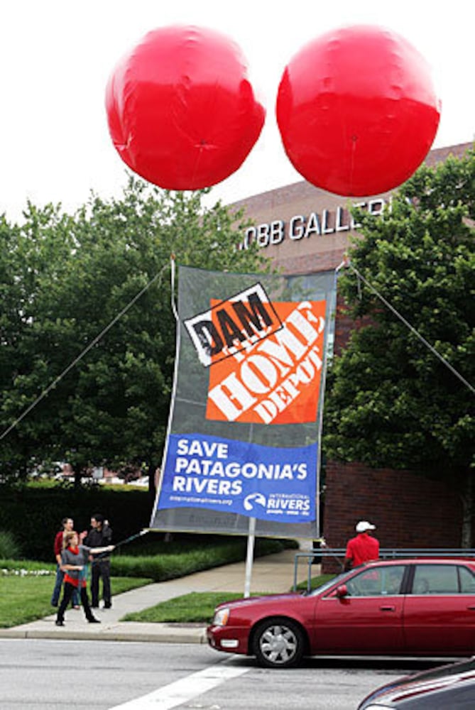 Protestors target Home Depot actions