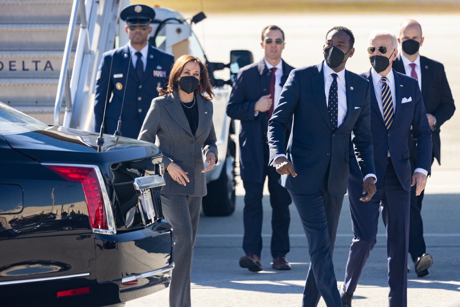 Biden & Harris Air Force One Arrival