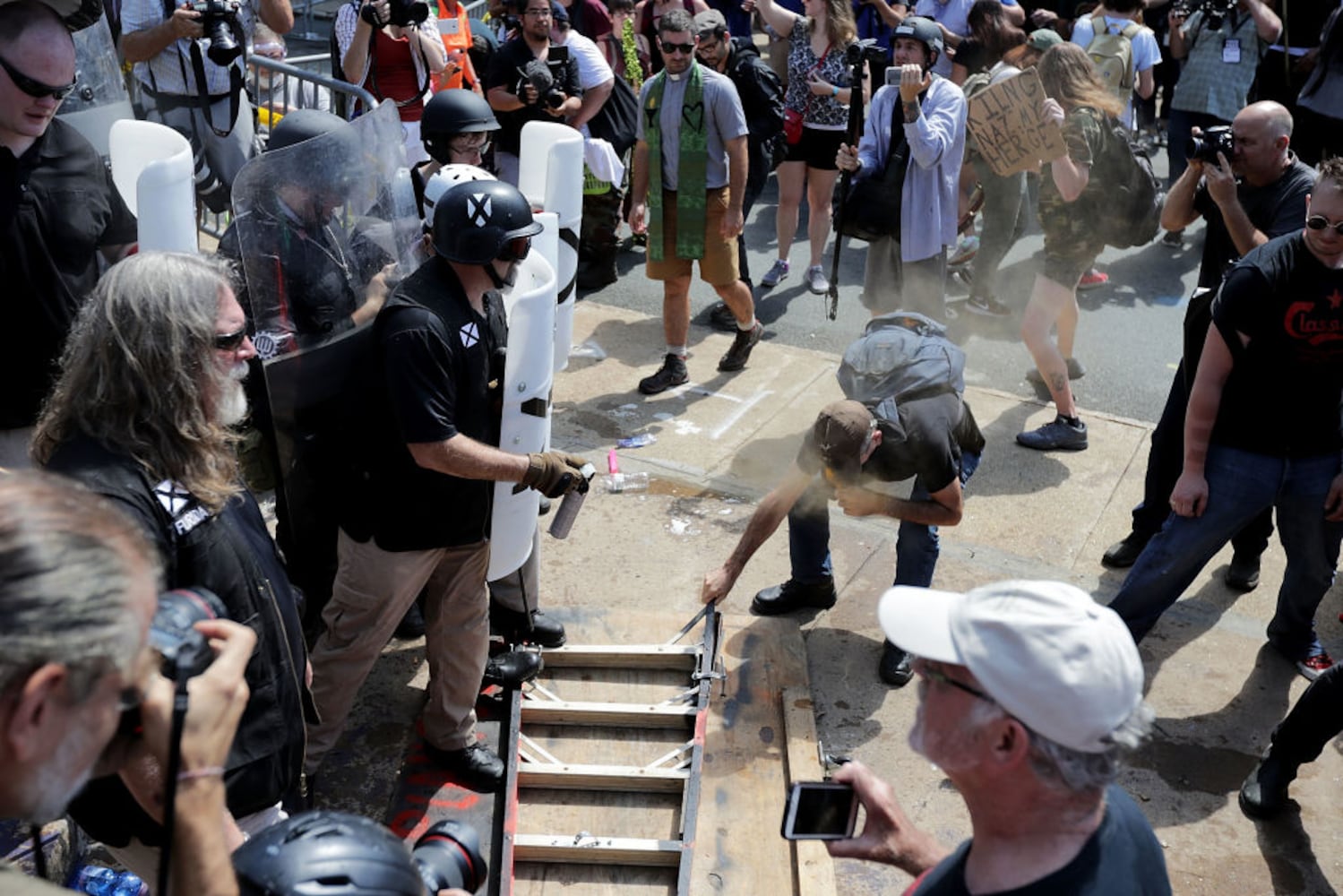 violence at 'unite the right' rally