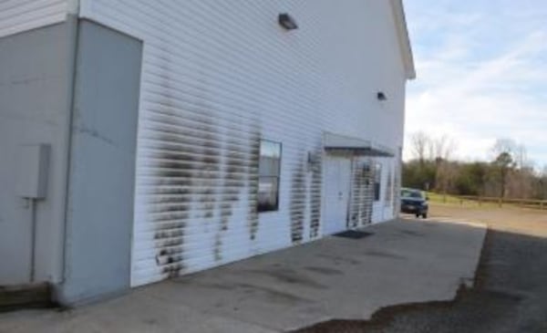 The fire caused minor damage to the outside of the 7,000-square-foot church.