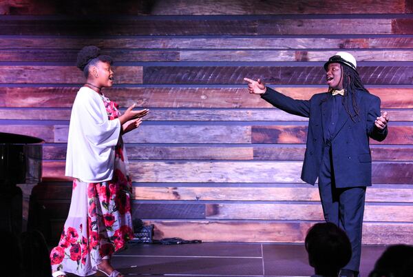 Vocalists Neilah Bell and Sedreck Whitaker-Baker, both students at the Atlanta Music Project, perform at the AMP's new Center for Performance and Education. Photo: The Atlanta Music Project