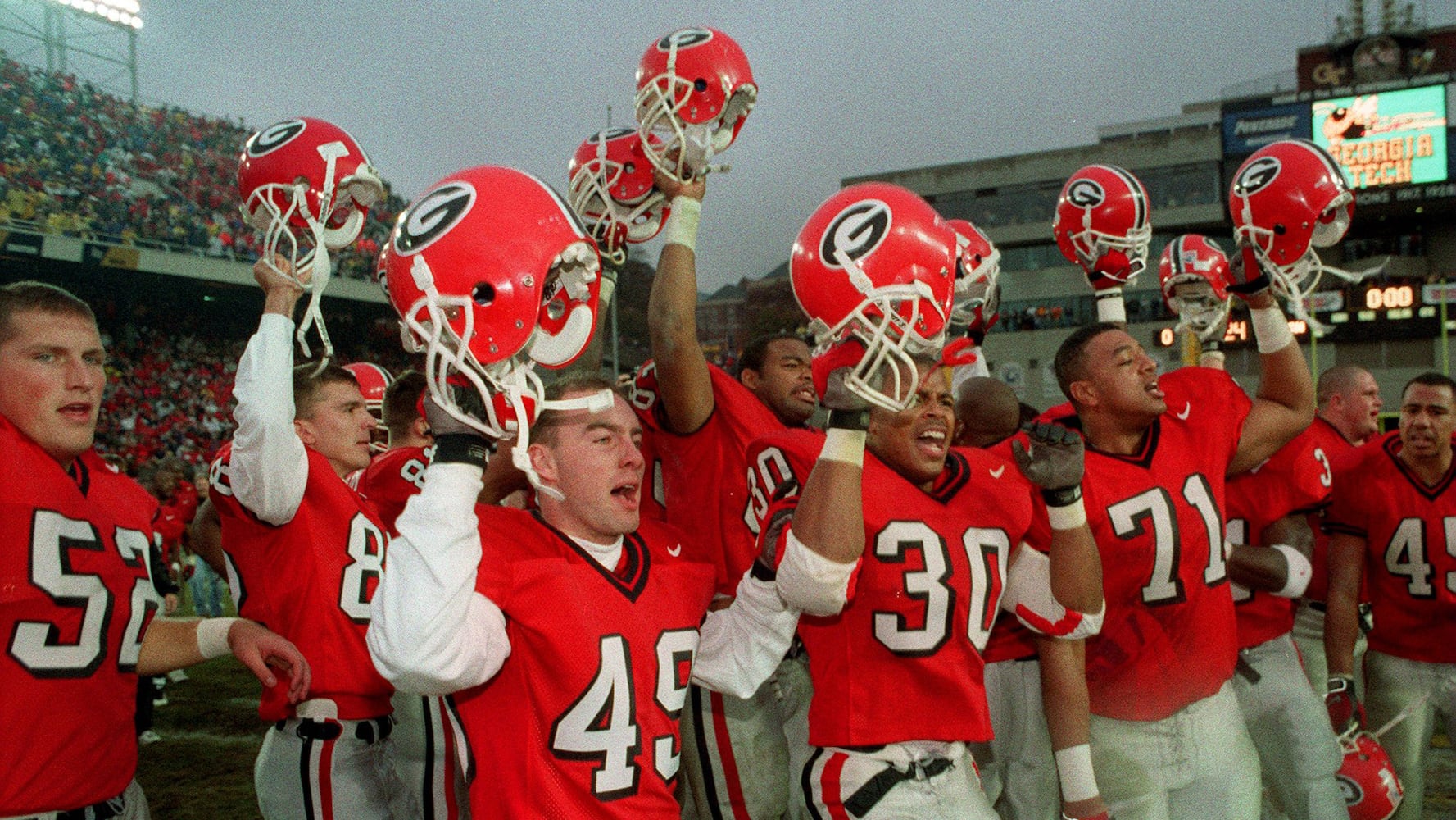 Georgia's AP poll history dating back to 1999