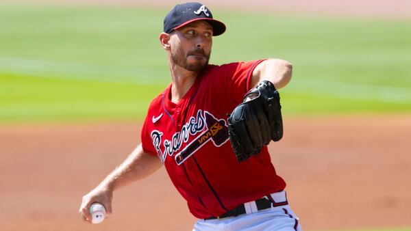 Josh Tomlin made the start Sunday, Sept. 6, 2020, against the Washington Nationals at Truist Park in Atlanta.